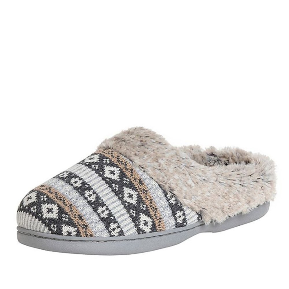 NWT Women's Fair Isle Clog Slippers Size S(5-6)